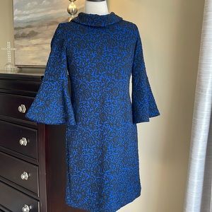 Tyler Boe XS Lexi dress blue/black NWT